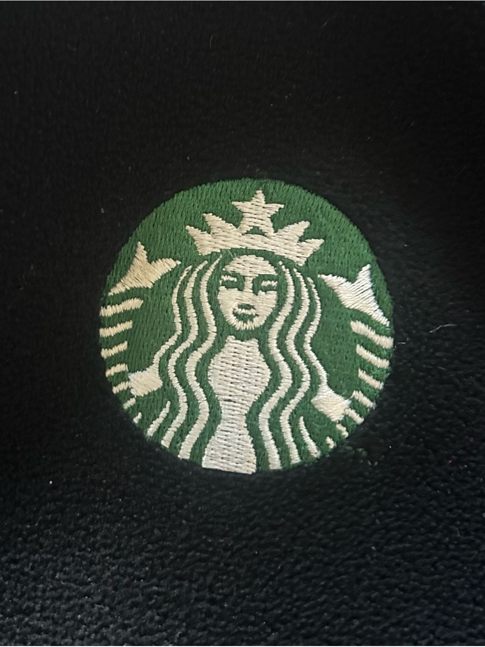 Starbucks Black Fleece Jacket with Green Logo - Picture 3 of 5